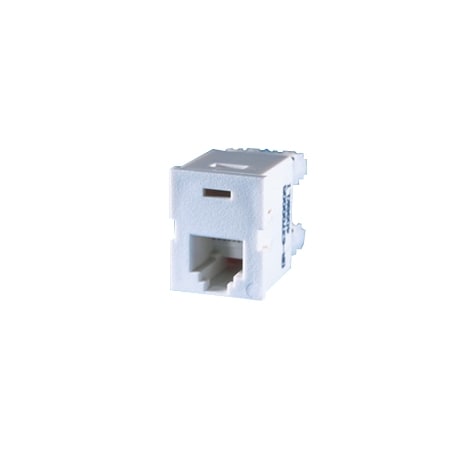 Ortronics 1-PORT MOD JACK 110 6W6P UTP, USOC TRACJACK, FOG WHITE 63700005